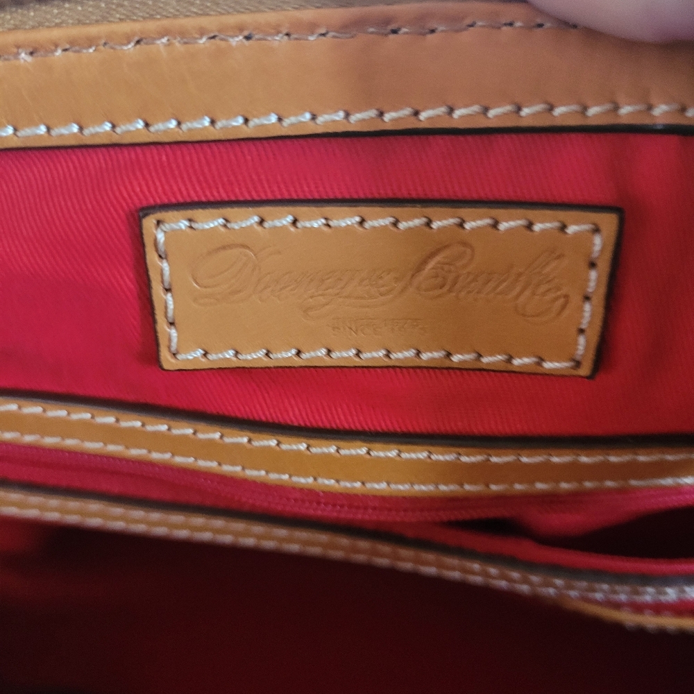 Dooney & Bourke Hydrangea Monogram Bitsy Zip Zip Dome Satchel - Picture 14 of 16